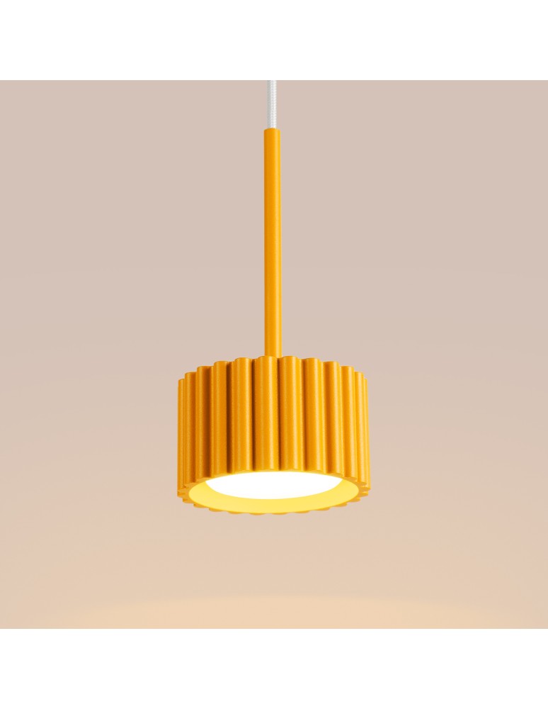 Sollux Lampa wisząca AURA 1 żółta Gx53 SL.2688