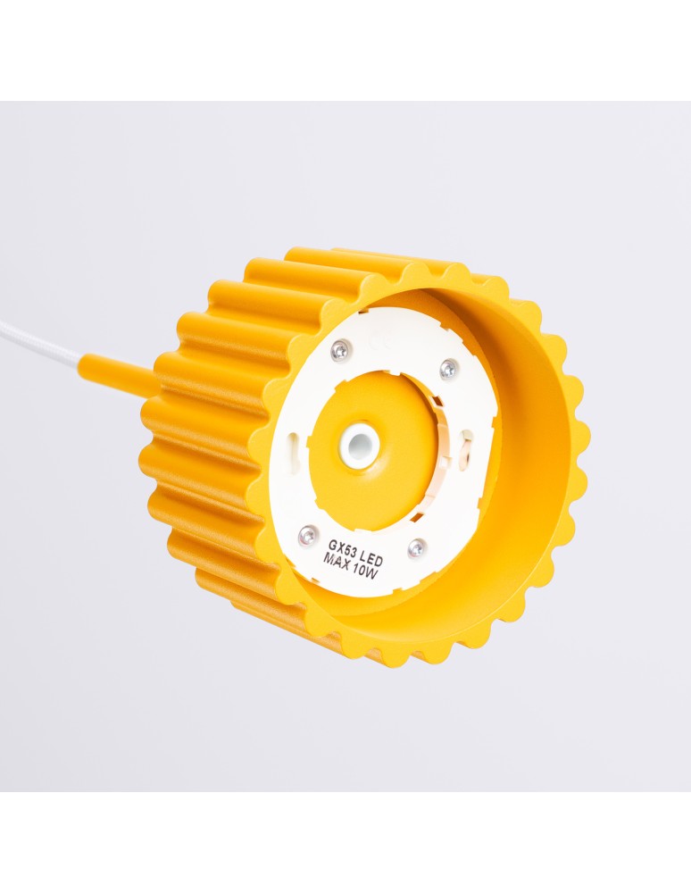 Sollux Lampa wisząca AURA 1 żółta Gx53 SL.2688