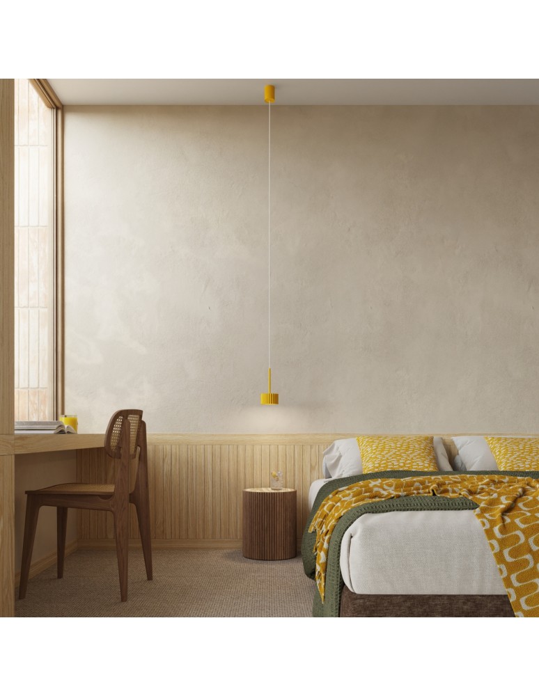 Sollux Lampa wisząca AURA 1 żółta Gx53 SL.2688