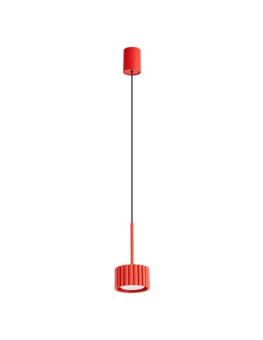 Sollux Lampa wisząca AURA 1 czerwona Gx53 SL.2689