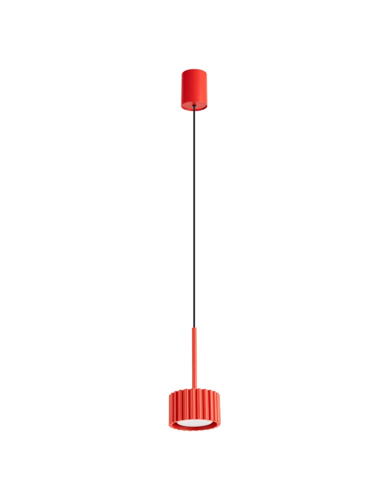 Sollux Lampa wisząca AURA 1 czerwona Gx53 SL.2689 Sollux Lampa wisząca AURA 1 czerwona Gx53 SL.2689
