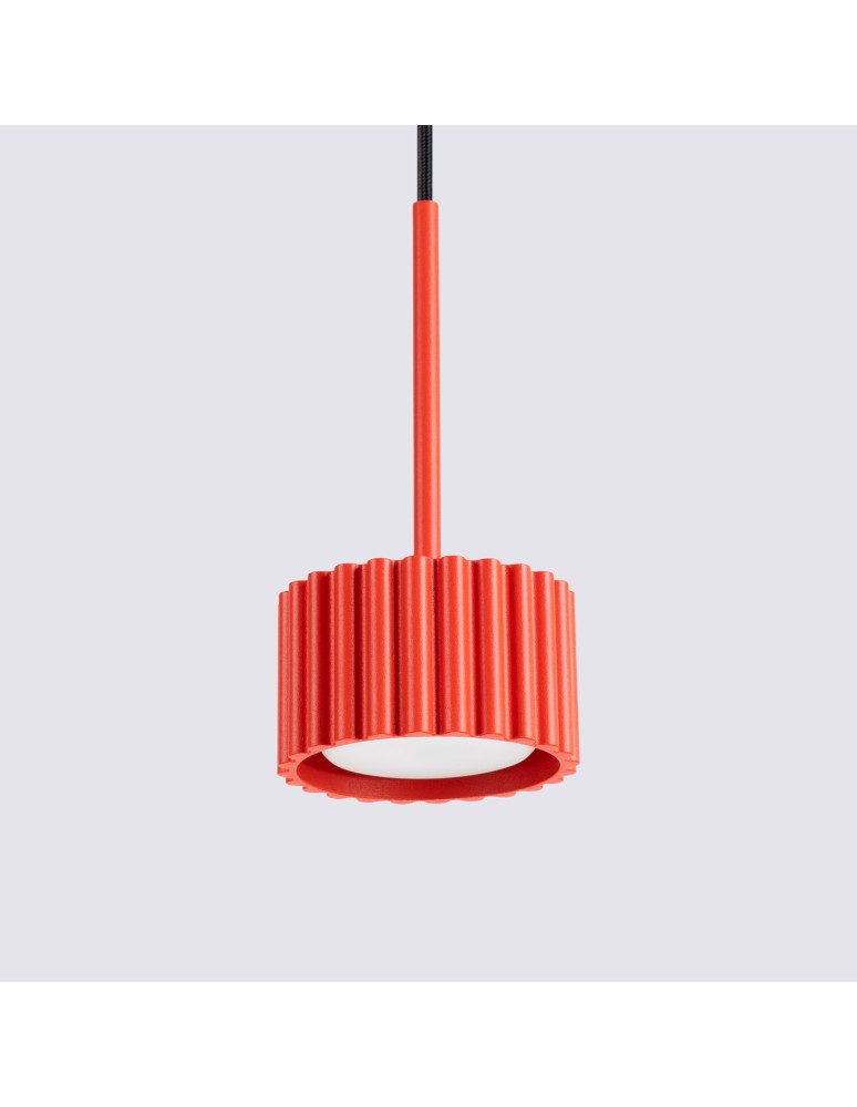 Sollux Lampa wisząca AURA 1 czerwona Gx53 SL.2689 Sollux Lampa wisząca AURA 1 czerwona Gx53 SL.2689