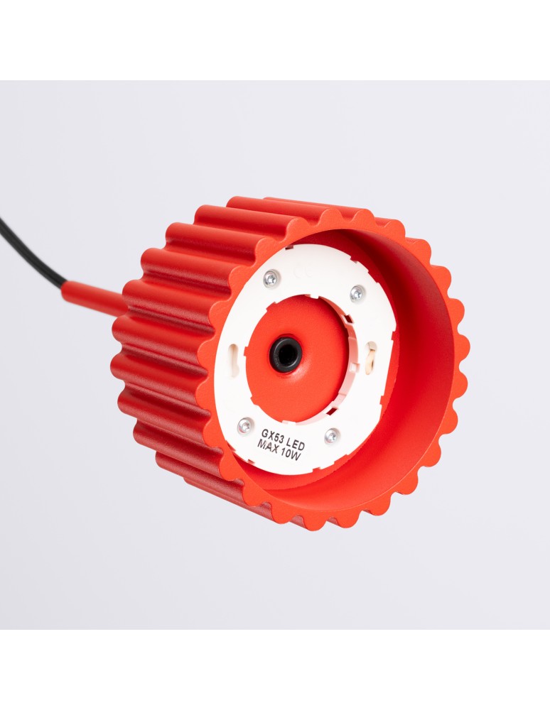 Sollux Lampa wisząca AURA 1 czerwona Gx53 SL.2689 Sollux Lampa wisząca AURA 1 czerwona Gx53 SL.2689