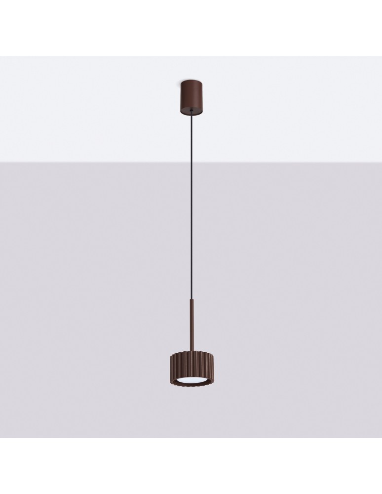 Sollux Lampa wisząca AURA 1 brązowa Gx53 SL.2690