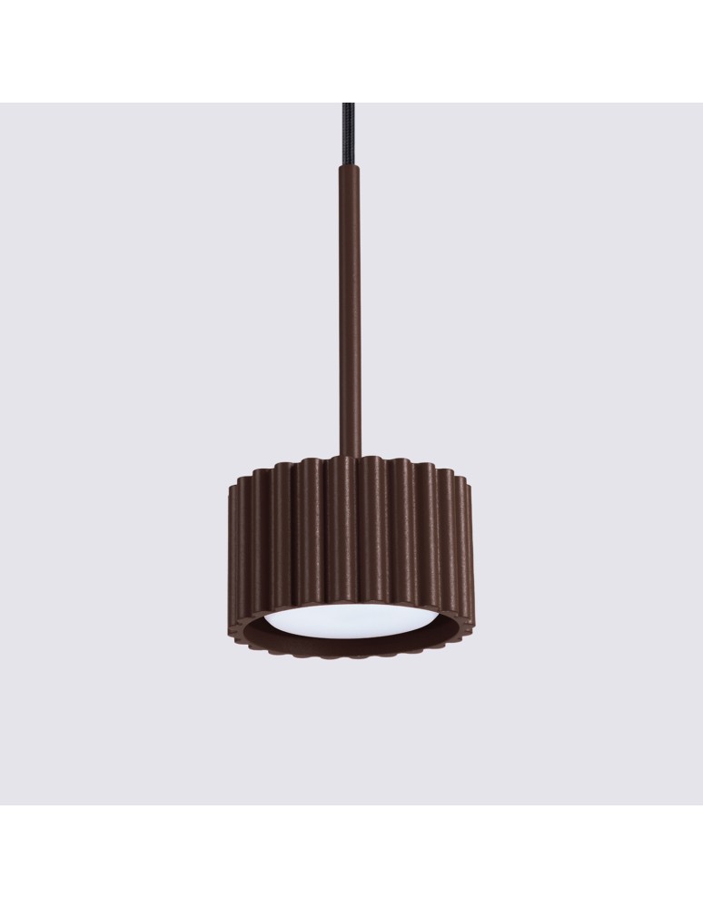 Sollux Lampa wisząca AURA 1 brązowa Gx53 SL.2690