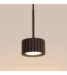 Sollux Lampa wisząca AURA 1 brązowa Gx53 SL.2690