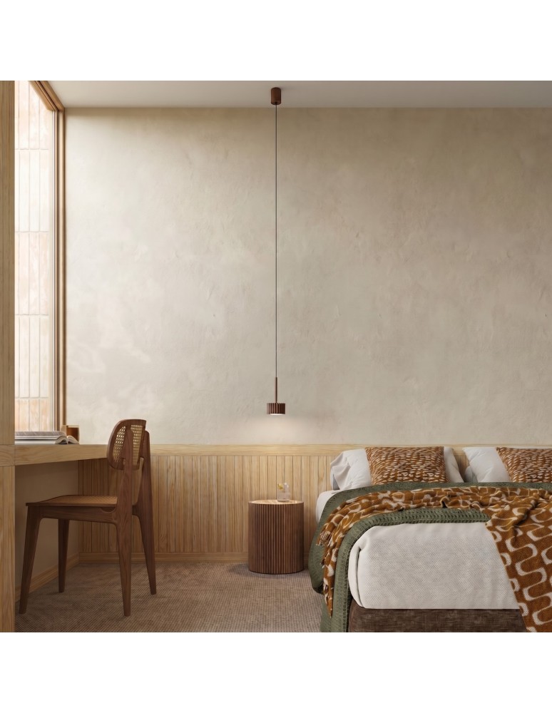 Sollux Lampa wisząca AURA 1 brązowa Gx53 SL.2690