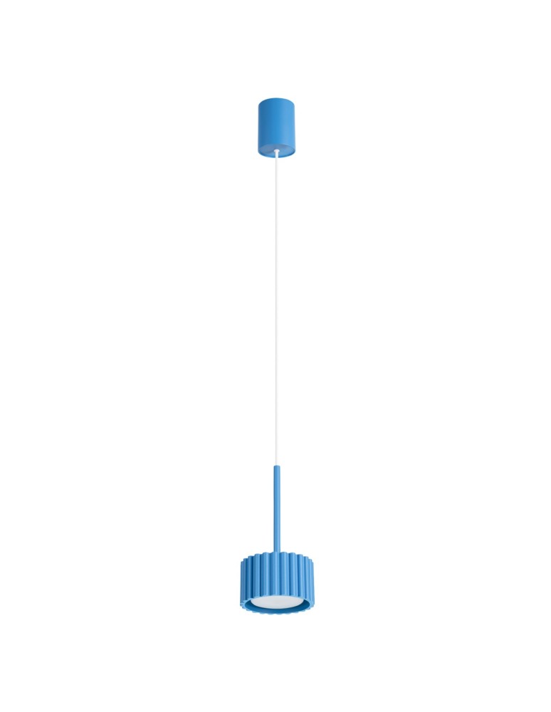 Sollux Lampa wisząca AURA 1 błękitna Gx53 SL.2691