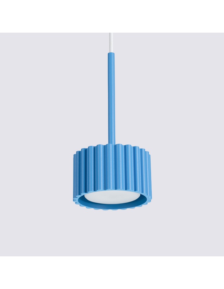Sollux Lampa wisząca AURA 1 błękitna Gx53 SL.2691
