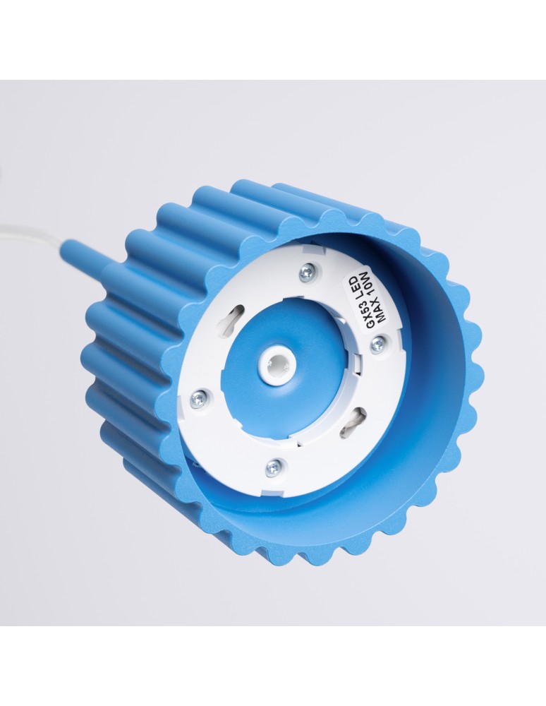 Sollux Lampa wisząca AURA 1 błękitna Gx53 SL.2691
