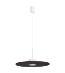 Sollux Lampa wisząca OVO 1 beżowa/czarna filc Gx53 SL.2692