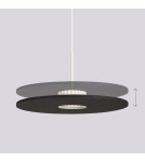 Sollux Lampa wisząca OVO 1 beżowa/czarna filc Gx53 SL.2692