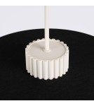 Sollux Lampa wisząca OVO 1 beżowa/czarna filc Gx53 SL.2692