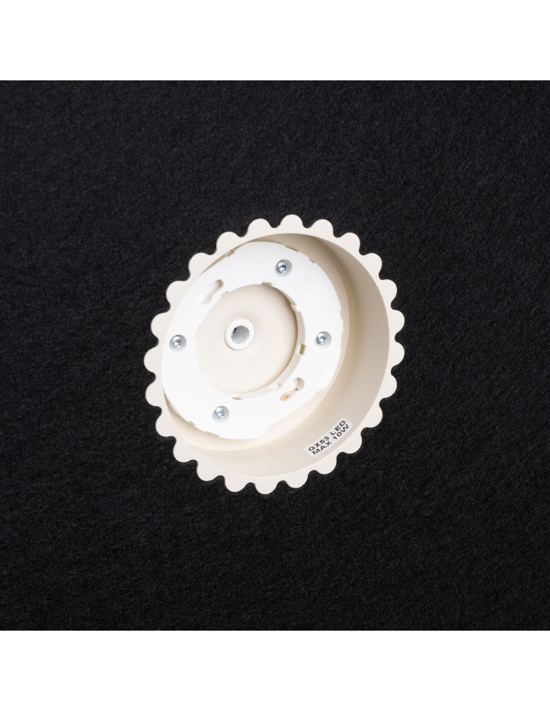Sollux Lampa wisząca OVO 1 beżowa/czarna filc Gx53 SL.2692