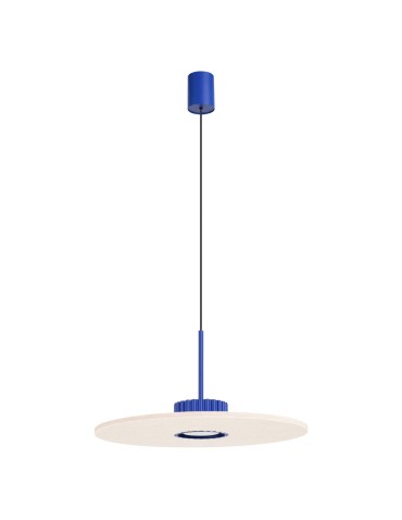 Sollux Lampa wisząca OVO 1 ultramaryna/beżowa filc Gx53 SL.2693