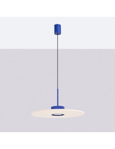 Sollux Lampa wisząca OVO 1 ultramaryna/beżowa filc Gx53 SL.2693 - produkt 2