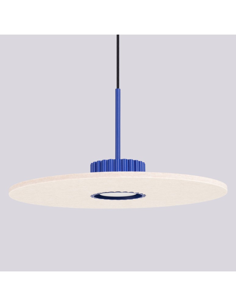 Sollux Lampa wisząca OVO 1 ultramaryna/beżowa filc Gx53 SL.2693 Sollux Lampa wisząca OVO 1 ultramaryna/beżowa filc Gx53 SL.2693