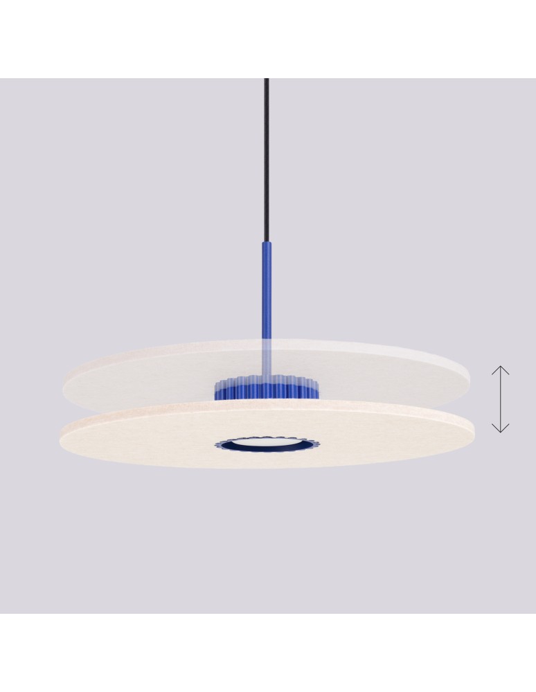 Sollux Lampa wisząca OVO 1 ultramaryna/beżowa filc Gx53 SL.2693 Sollux Lampa wisząca OVO 1 ultramaryna/beżowa filc Gx53 SL.2693