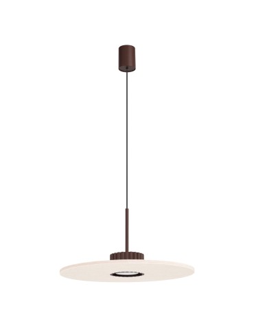 Sollux Lampa wisząca OVO 1 brązowa/beżowa filc Gx53 SL.2694