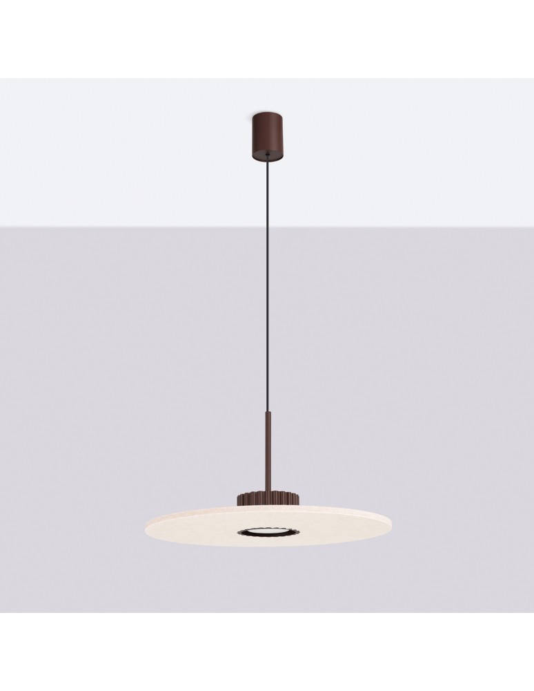 Sollux Lampa wisząca OVO 1 brązowa/beżowa filc Gx53 SL.2694 Sollux Lampa wisząca OVO 1 brązowa/beżowa filc Gx53 SL.2694