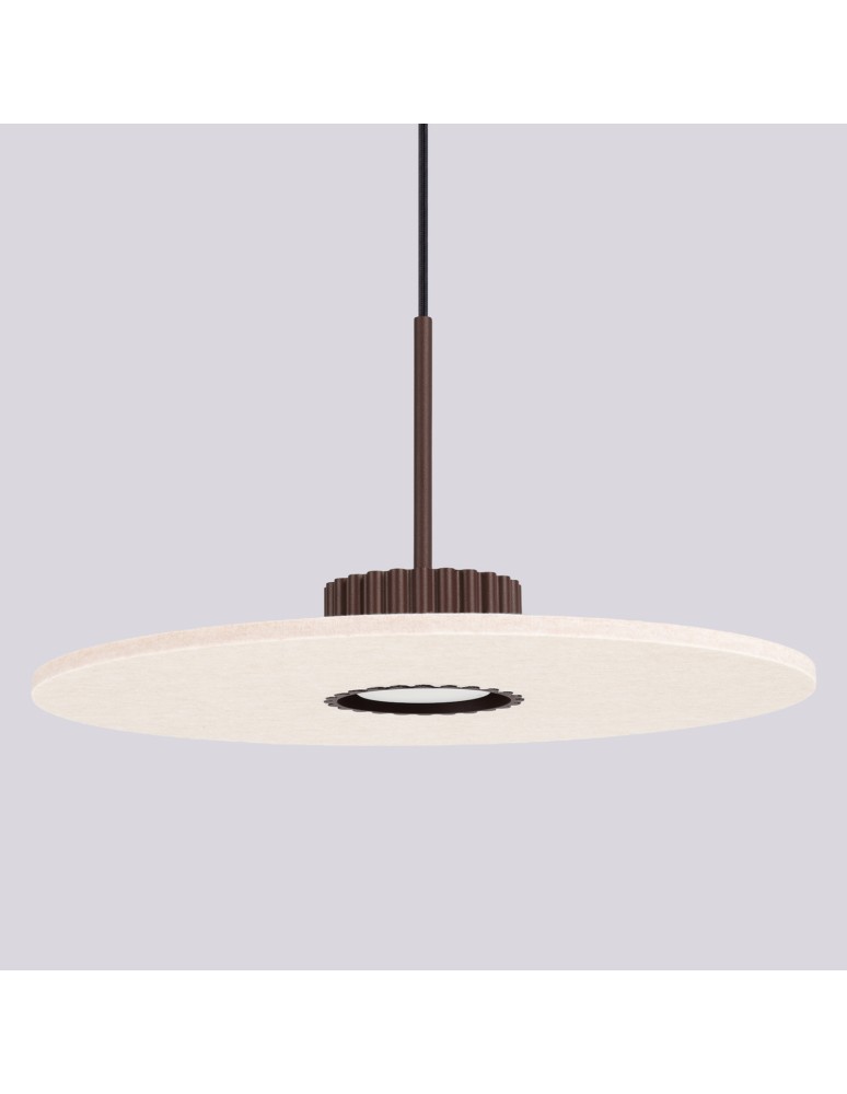 Sollux Lampa wisząca OVO 1 brązowa/beżowa filc Gx53 SL.2694 Sollux Lampa wisząca OVO 1 brązowa/beżowa filc Gx53 SL.2694