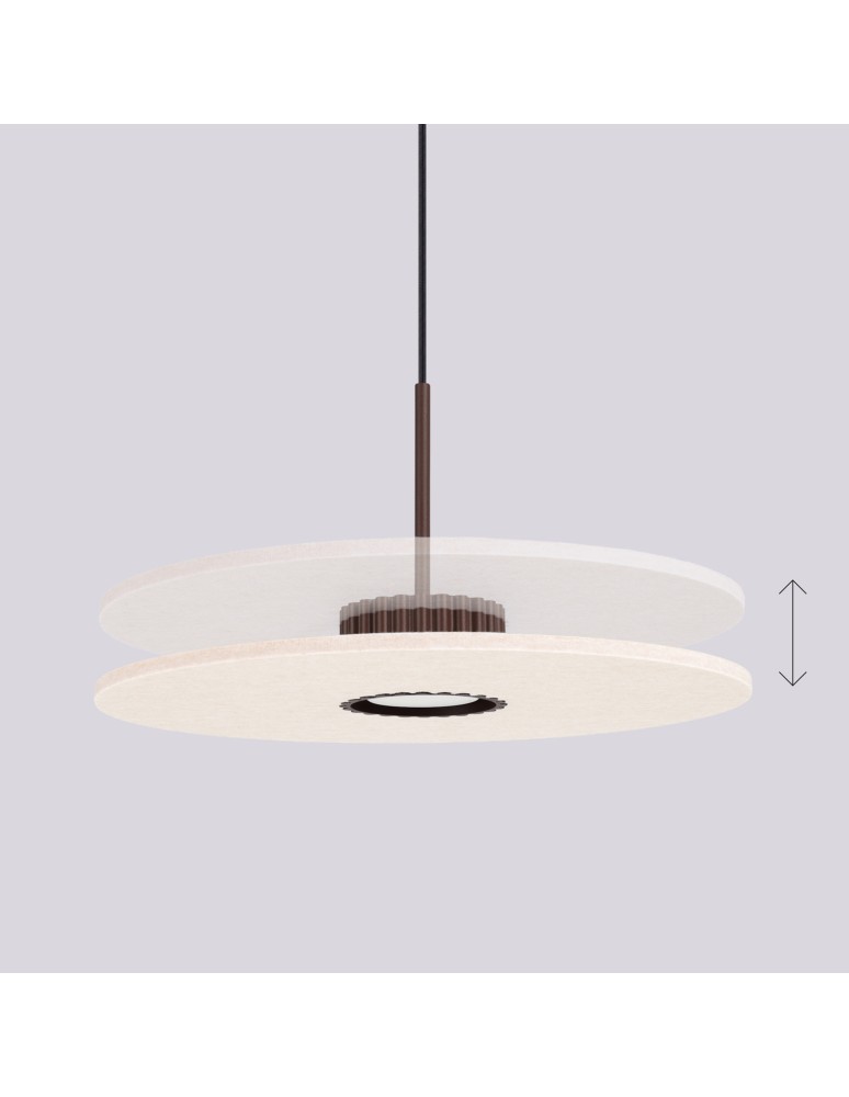 Sollux Lampa wisząca OVO 1 brązowa/beżowa filc Gx53 SL.2694 Sollux Lampa wisząca OVO 1 brązowa/beżowa filc Gx53 SL.2694