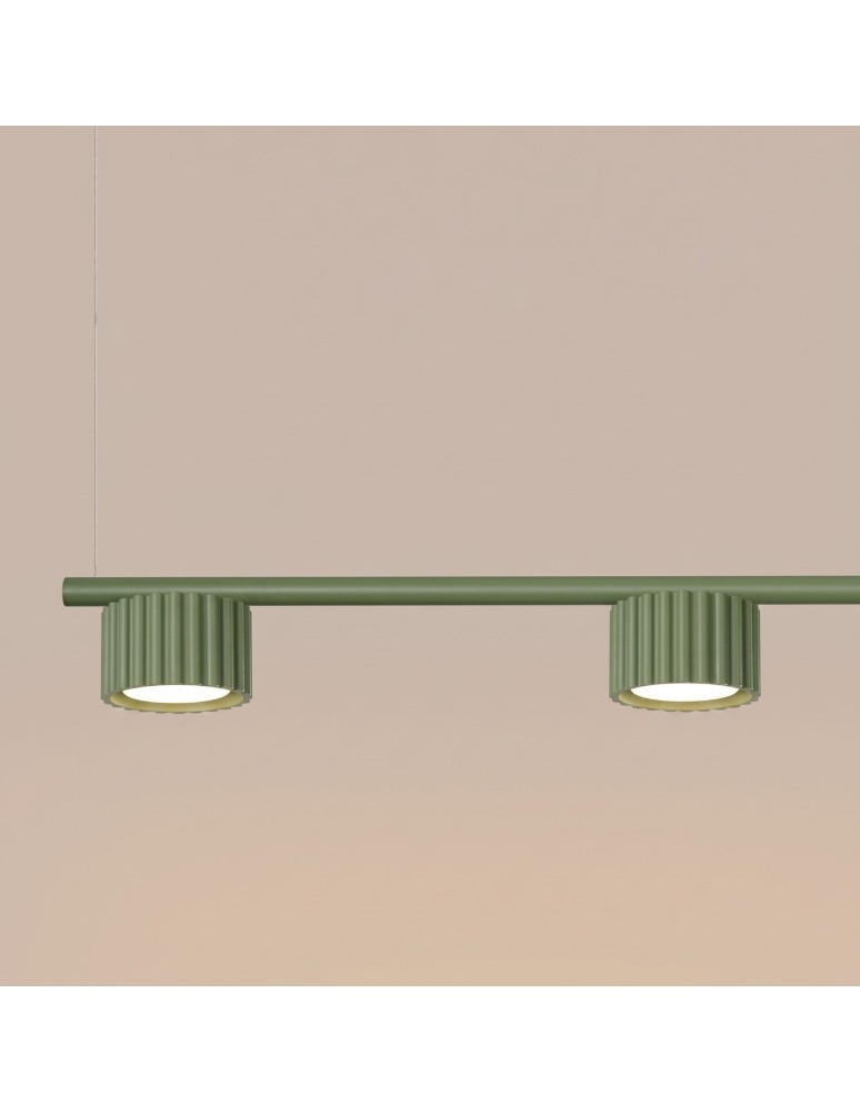 Sollux Żyrandol AURA 4 zielona oliwka Gx53 SL.2698