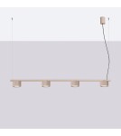 Sollux Żyrandol AURA 4 taupe Gx53 SL.2702