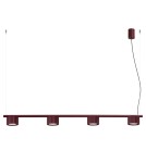 Sollux Żyrandol AURA 4 burgund Gx53 SL.2703