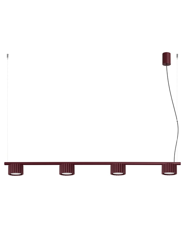 Sollux Żyrandol AURA 4 burgund Gx53 SL.2703