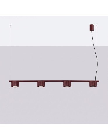 Sollux Żyrandol AURA 4 burgund Gx53 SL.2703 - product 2