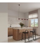 Sollux Żyrandol AURA 4 burgund Gx53 SL.2703
