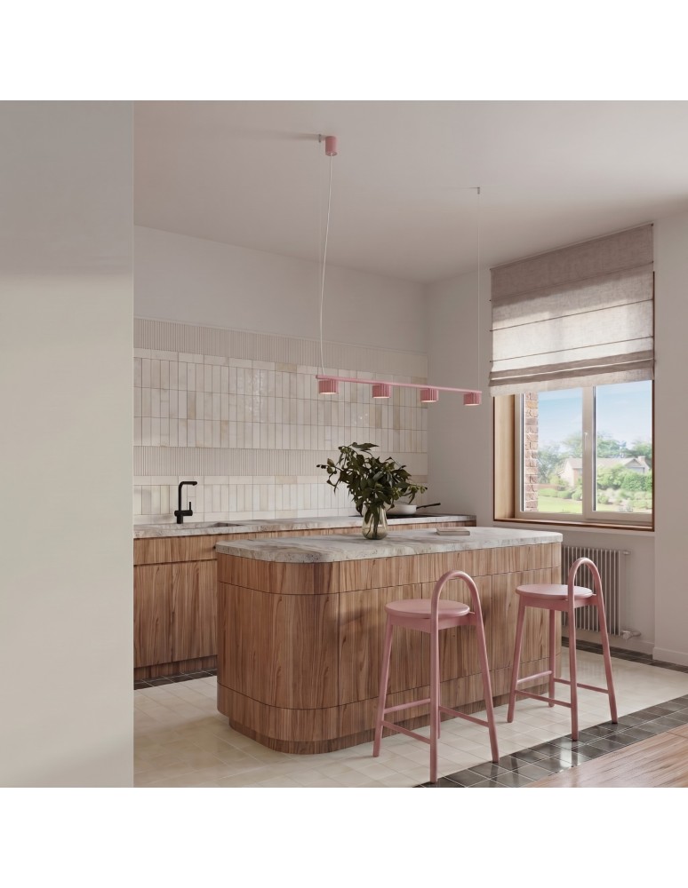 Sollux Żyrandol AURA 4 różowa Gx53 SL.2705