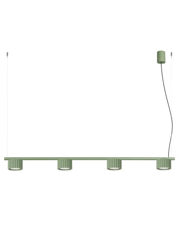 Sollux Żyrandol AURA 4 szałwiowa Gx53 SL.2706