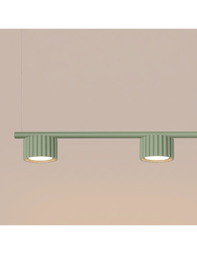 Sollux Żyrandol AURA 4 szałwiowa Gx53 SL.2706