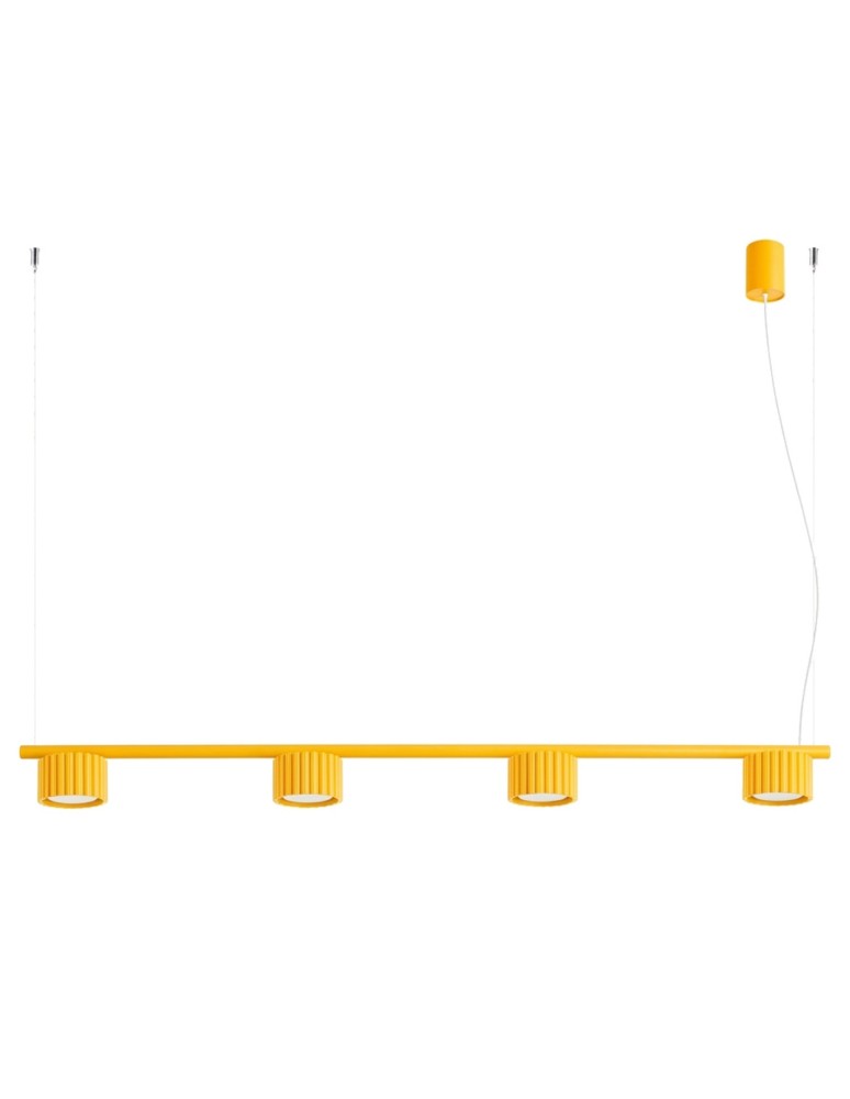 Sollux Żyrandol AURA 4 żółta Gx53 SL.2707