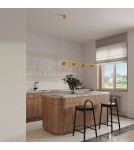 Sollux Żyrandol AURA 4 żółta Gx53 SL.2707