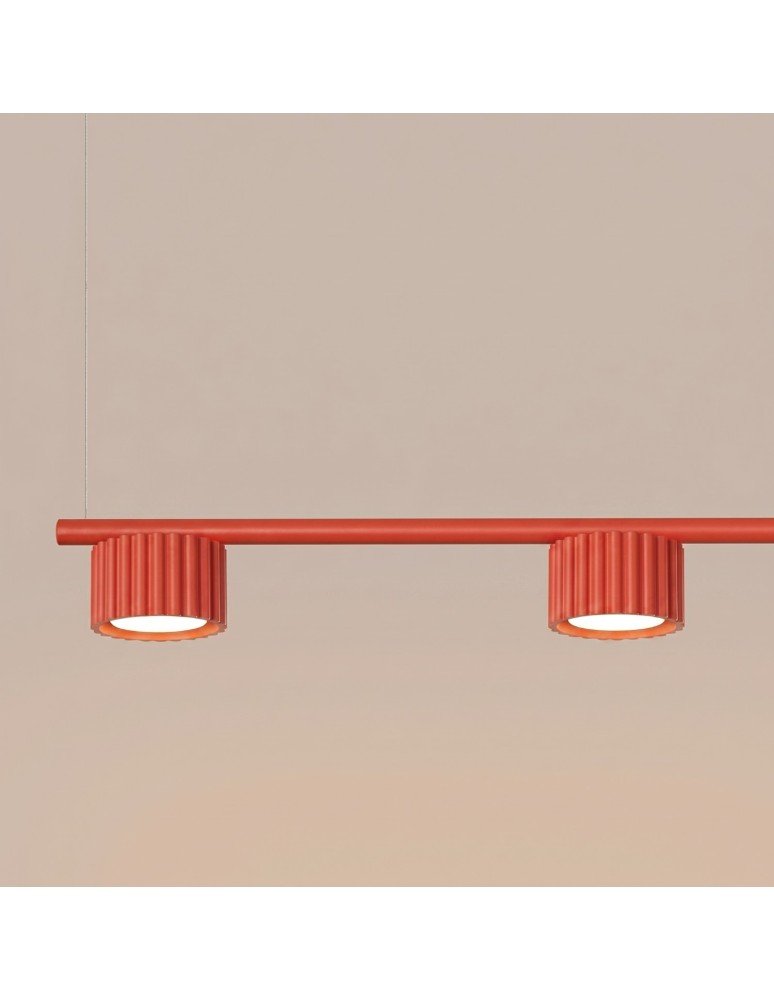 Sollux Żyrandol AURA 4 czerwona Gx53 SL.2708