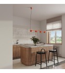 Sollux Żyrandol AURA 4 czerwona Gx53 SL.2708