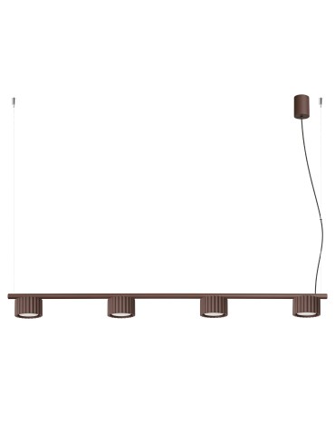 Sollux Żyrandol AURA 4 brązowa Gx53 SL.2709