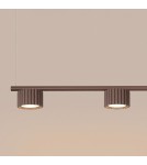 Sollux Żyrandol AURA 4 brązowa Gx53 SL.2709