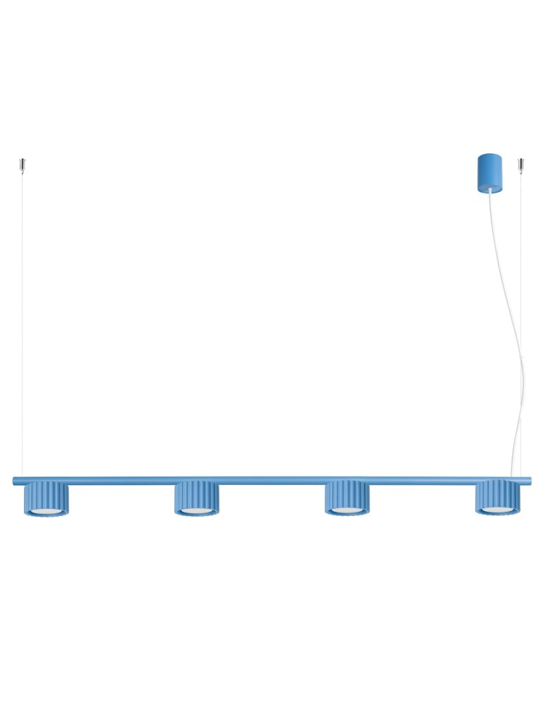 Sollux Żyrandol AURA 4 błękitna Gx53 SL.2710