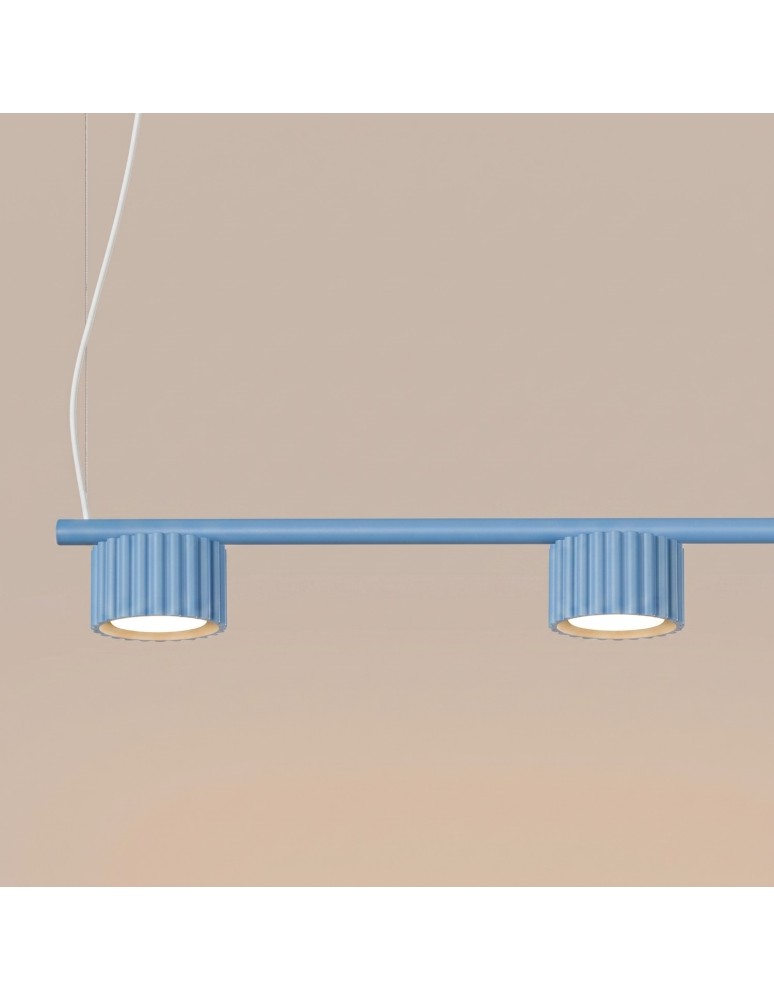 Sollux Żyrandol AURA 4 błękitna Gx53 SL.2710