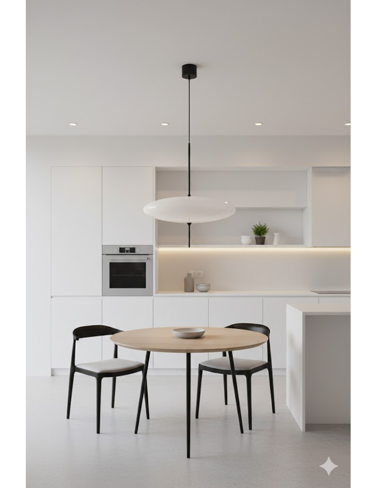 Designer pendant lamps - Step into Design PIATTO pendant lamp white 50cm - product kolory-swiatla.pl 3
