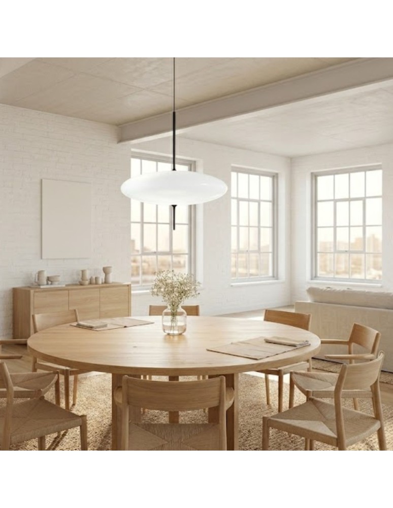 Designer pendant lamps - Step into Design PIATTO pendant lamp white 50cm - product kolory-swiatla.pl 2