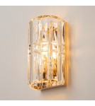 Glamour wall lamps - Maytoni Facet Wall Mounted E14 1x60W Gold MOD094WL-01G - product 2