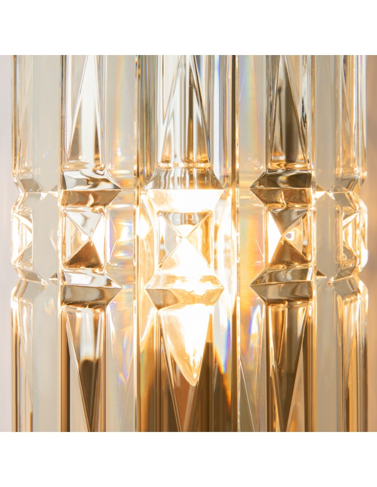 Glamour wall lamps - Maytoni Facet Wall Mounted E14 1x60W Gold MOD094WL-01G - product kolory-swiatla.pl 6