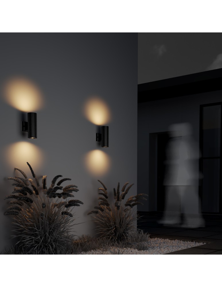 Outdoor wall lamps - Maytoni Rando Wall Mounted E27 2x60W Black O419WL-02B - product kolory-swiatla.pl 6