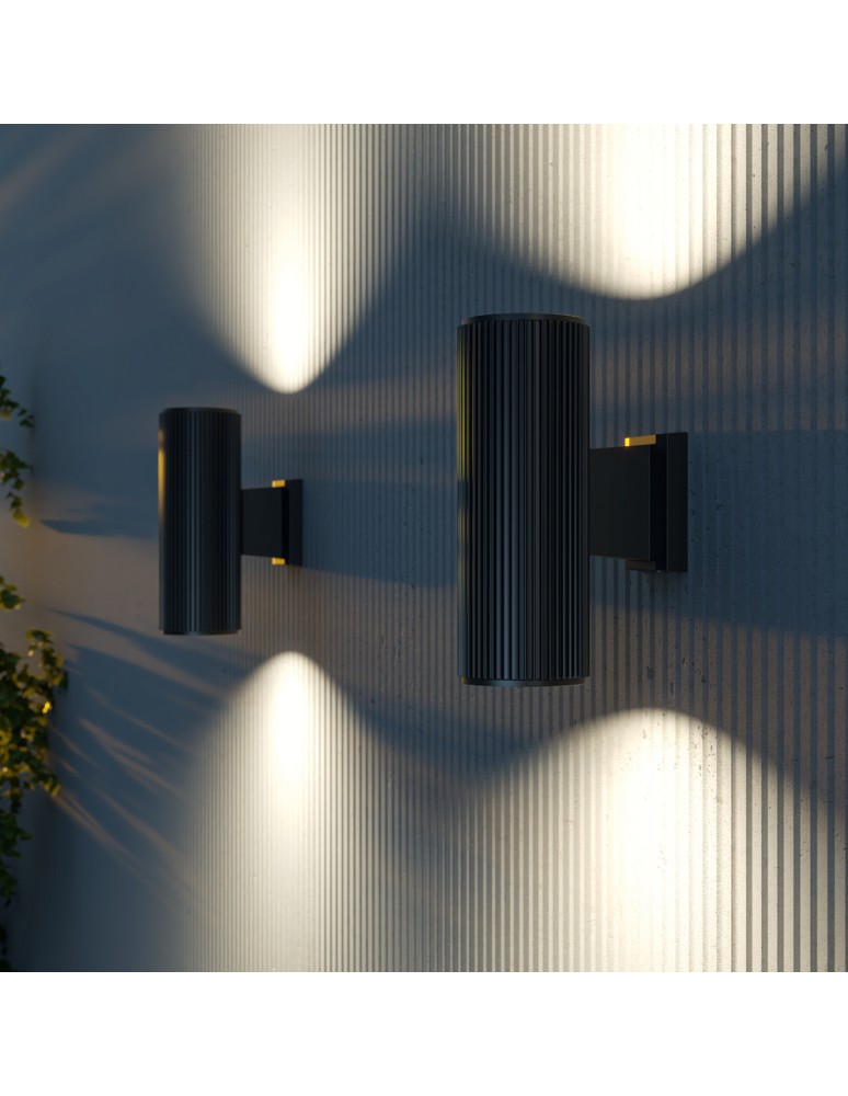 Outdoor wall lamps - Maytoni Rando Wall Mounted E27 2x60W Black O419WL-02B - product kolory-swiatla.pl 7