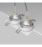 Lampy podtynkowe kwadratowe - Maytoni Atom 2xGU10 50W podtynkowa DL024-2-02W biały - produkt 7